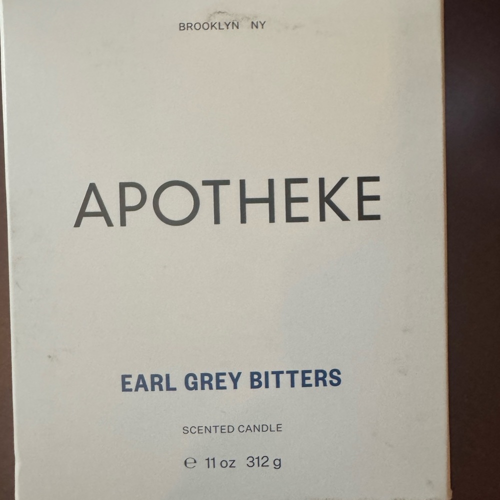 Apotheke Earl Grey Bitters Scented Candle